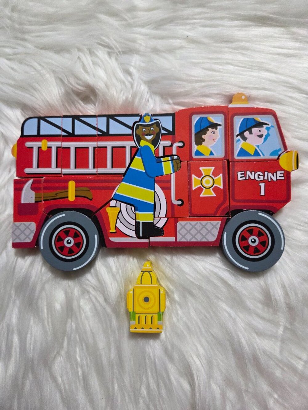 Melissa & Doug Fireman Puzzle (Pieces Only)